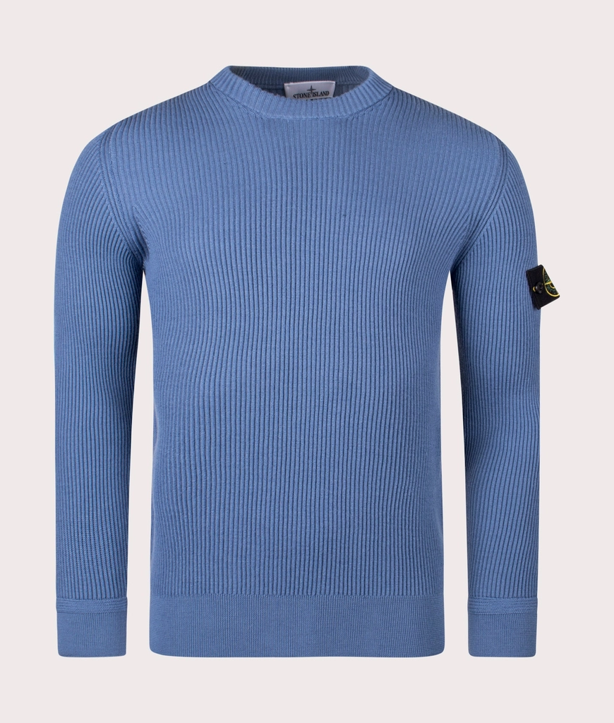 Stone Island Mens Wool Crew Neck Jumper
